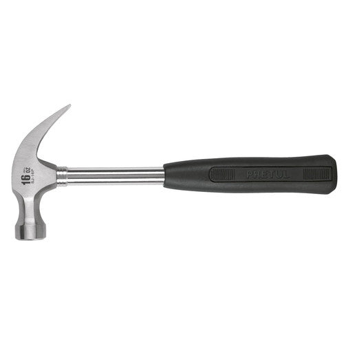 Pretul 13'' Handle Curved Tubular Claw hammer 16 oz Claw Rip Claw Heavy Duty One-piece Forged Hammer, Ergonomic Non-slip Handle 22270 Pretul 13'' Handle Curved Tubular Claw hammer 16 oz Claw Rip Claw Heavy Duty One-piece Forged Hammer, Ergonomic Non-slip Handle 22270